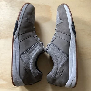 COLECCIÓN DE CLARKS Tenis Atléticas para Hombre Gris Impacto Langton Cuña 12 M - Imagen 1 de 11