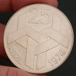PORTUGAL 1977 SILBERMÜNZE 250 $00 250 ESCUDOS 25. April 1974 - Bild 1 von 2