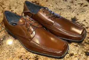 Stacy Adams Cognac Oxford da uomo 11 M ballerino punta quadrata - Foto 1 di 10