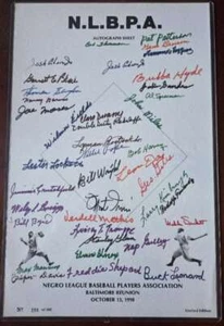 Monte Irvin Buck Leonard Leon Day JSA Signed by 30+ 11x17 Negro League Reunion - Picture 1 of 2