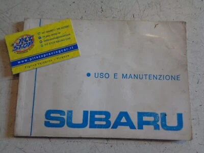 LIBRETTO USO E MANUTENZIONE SUBARU - EDIZIONE 83 - ORIGINALE - Immagine 1 di 2