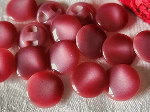 Lot 16  boutons vintage rose lumineux pied  1,7 cm ref 1896 - Picture 1 of 3