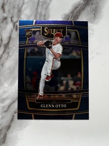 2022 Panini Select Baseball Glenn Otto #6 RC NM Blue Parallel Texas Rangers