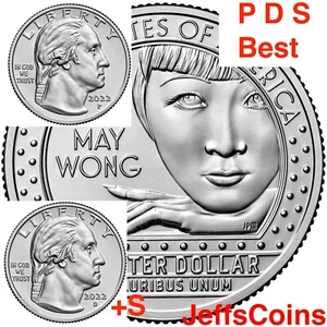 2022 PDS Anna May Wong American Women Washington Quarters Film Star Best 3 P D S - Picture 1 of 17