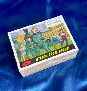 2013 MARS ATTACKS INVASION COMPLETE 58 CARD HERITAGE PARALLEL BASE SET - Picture 1 of 5