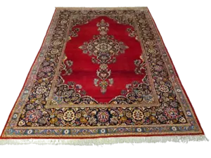 Perserteppich Orientteppich Handgeknüpfter Teppich Keshan Royal 326x233cm - Bild 1 von 18