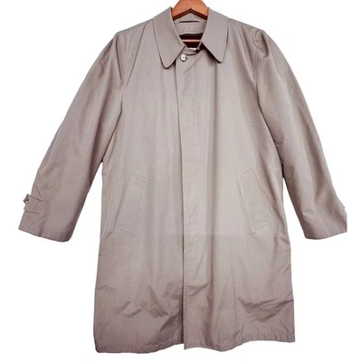 Gabardina Clipper Mist Bronceada Para Hombres 42L Sherpa Forrada Chaqueta De Colección Ciudad de Londres Foto 1 de 4