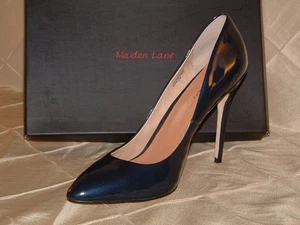 MAIDEN LANE NAVY PATENT DRESS PUMP SZ 11  **BEAUTFUL DRESS PUMP** NIB - Picture 1 of 7