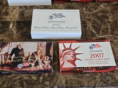 2007-S Silver Proof Set with Box, COA - Image 1 of 3