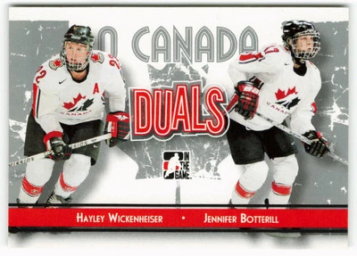 2007-08 Hayley Wickenheiser - Jennifer Botterill In The Game O Canada Duals - Image 1 of 2