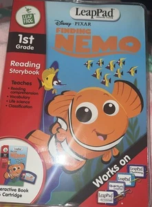 Finding Nemo LeapPad Learning System Leap Frog 1st Grade Reading Wear on package - Picture 1 of 5