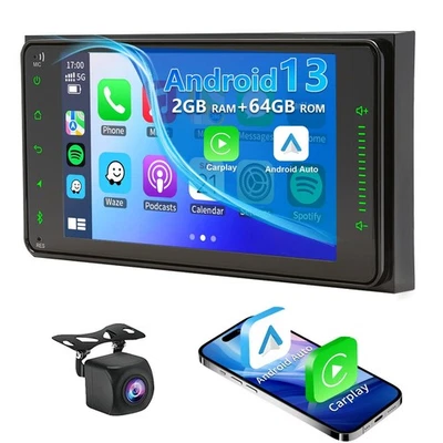 Radio estéreo para automóvil Android CarPlay inalámbrica para Scion 2003-2016 navegación GPS Foto 1 de 4