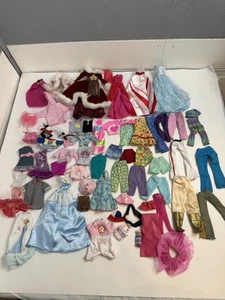 Huge Lot Of Barbie & Other Doll Sized Clothes 90s-2000s Mixed Lot Over 50 Items - Picture 1 of 11