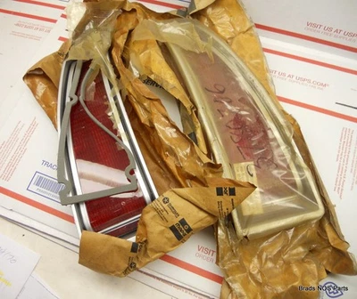 NOS Mopar 1974-1977 Plymouth Gran Fury Station wagon TAIL LENSES PAIR  3780706-7 - Image 1 of 2