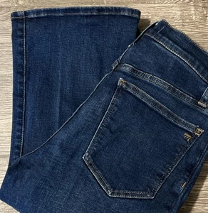 Madewell Women’s High Rise Skinny Flare Dark Wash Jeans SZ 27P (27x28.5) - Picture 1 of 12