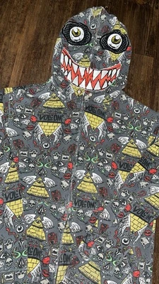 Gray Y2K Volcom Co OP Sheckler Limited Edition Full Zip Hooded Face Sweatshirt - Image 1 of 4