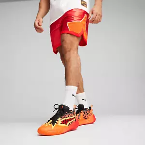 PUMA Men's Hoops x Cheetos Dazzle Basketball Shorts NWT Rickie Orange SIZE LARGE - Picture 1 of 10