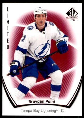 2021-22 SP AUTHENTIC LIMITED RED BRAYDEN POINT TAMPA BAY LIGHTNING #17 - Image 1 of 2