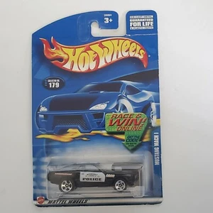 Hot Wheels Ford Mustang Mach l Bermudez County Police Car Black/White 1:64 #179 - Picture 1 of 5
