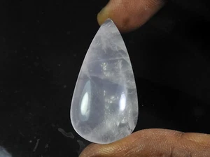 Piedra preciosa suelta natural bebé rosa cuarzo pera cabujón 20X40X09MM 53 quilates z80 - Imagen 1 de 9