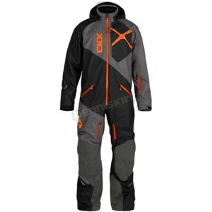 ELEVATION MEN'S ONE PIECE MONO SUIT BACKCOUNTRY BLACK/GREY W/ORANGE XL 607055 - Picture 1 of 2