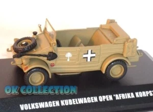 1:43 Military Model VOLKSWAGEN KUBELWAGEN OPEN "AFRIKA KORPS"_ DeAgostini (00). - Foto 1 di 2