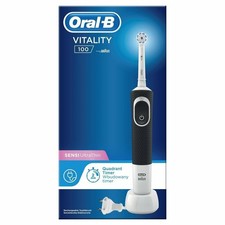 SPAZZOLINO ELETTRICO RICARICABILE ORAL-B VITALITY 100 SENSI-ULTRATHIN BLACK NERO