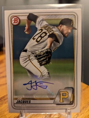 2020 Bowman JOE JACQUES Prospect Autographs Paper Signed Auto RC Pirates #PA-JJ - Image 1 of 2