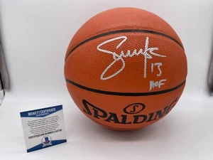 Steve Nash Signed NBA Spalding Game Replica Basketball Beckett BAS E40758 - Picture 1 of 5