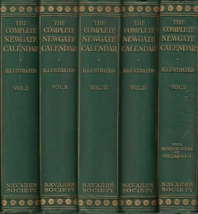 The Complete Newgate Calendar By Raynor, J. L. Crook. G. T. Navarre Society 1926 - Foto 1 di 1