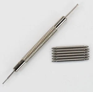 1.8mm Thick Spring Bars Heavy Duty Pin Watch Straps Replacement 18-24mm + Tool - Picture 1 of 4