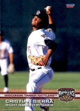 2021 Wisconsin Timber Rattlers Choice 26 Cristian Sierra Dominican Republic Card