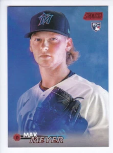 Tarjeta de novato paralela Topps Stadium Club #206 Max Meyer RC Marlins 2023 lámina roja - Imagen 1 de 2