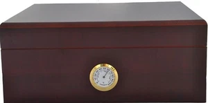 MARKEN HUMIDOR FÜR 25 ZIGARREN - AUßENHYGROMETER AUS MESSING - Bild 1 von 7