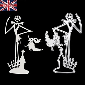 Jack Skellington & Zero Metal Cutting Dies, NBC Halloween Card making, Crafts I2 - Picture 1 of 5