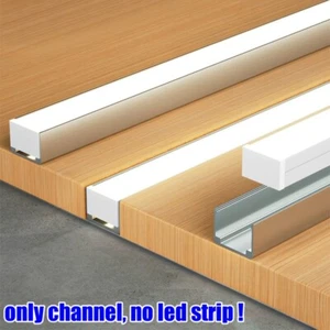 1m Each Led Aluminum Channel Holder for Mounting 6-50mm Width LED Strip Lights - Picture 1 of 17