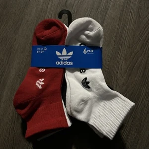 Adidas Originals Quarter Socks Size (5Y-7Y) - Picture 1 of 3
