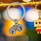 Christmas Jingle Bell Key Chain Pet Collar Charm Vintage Key Ring Decoration-HJ