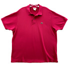 Lacoste Shirt XX-Large Pink Polo Golf Short Sleeve Outdoor Travel Preppy Men's