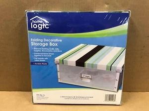 New Home Logic Durable Plastic Folding Decorative Storage Box - Multicolor - Picture 1 of 5