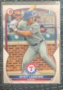 2023 Bowman Draft - #BD-106 Wyatt Langford (RC) Paper Base Bowman 1st - Picture 1 of 2