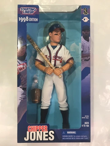 1998 Chipper Jones 12’’ Starting Lineup Atlanta Braves Figure-Brand New Cover