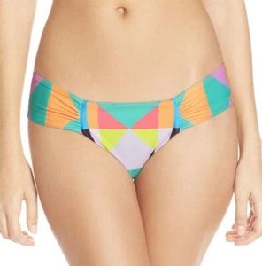 Mara Hoffman Ruched Bikini Aqua Bottoms Women's Size XS L113409 - Picture 1 of 2