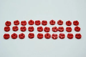 LEGO 30 x Rundplatte rot Red Plate Round 2x2 with Axle Hole 4032 - Bild 1 von 2