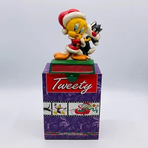 Calza vintage Natale Looney Tunes TWEETY SYLVESTER da appendere MIDWEST ghisa - Foto 1 di 13