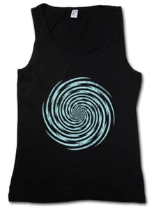 SPIRAL LIGHTNING WOMEN TANK TOP Hypno Labyrinth Mystic Hypnotic Esoterik Circle - Picture 1 of 1