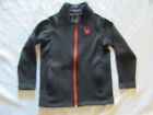 SPYDER Kids Youth Constant Full ZIP STRYKE Jacket Coat Black/Red Size 7/8 Small 