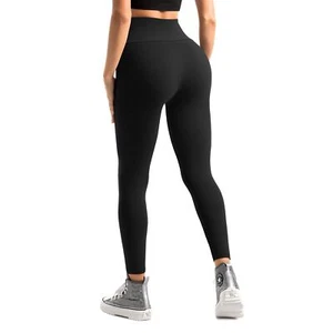 Leggings Hethrone para Mujer Cintura Alta Suave Yoga Gimnasio Entrenamiento Negros Talla LXL - Imagen 1 de 6