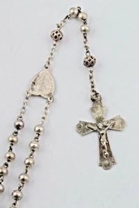 Kette Silber 800 Rosenkranz Kommunion 0,4cm/35cm 10,39gr. 875N - Bild 1 von 8