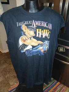 Camicia vintage senza maniche Harley-Davidson The Great American Hawg 3XL - Foto 1 di 5